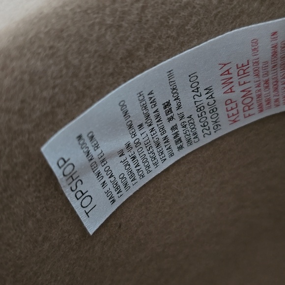 NEW Top Shop 100% Wool Hat - Picture 7 of 8